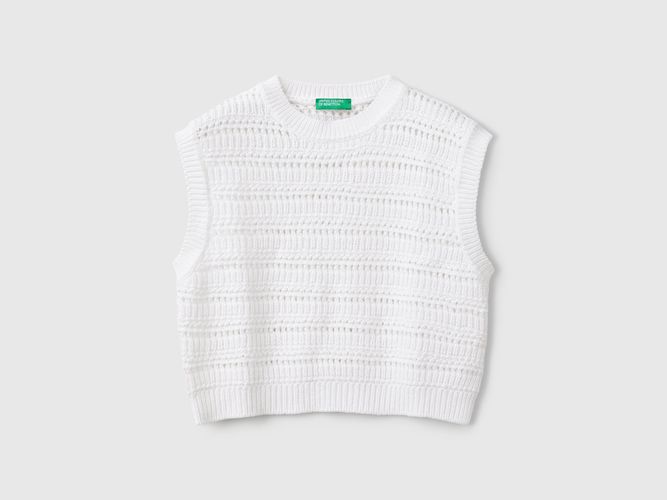 Benetton, Gilet Travaillé, taille 2XL, Blanc, Enfants - United Colors of Benetton - Modalova