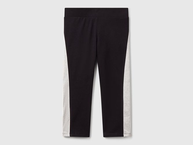 Benetton, Legging De Sport Avec Passepoil, taille 2XL, Noir, Enfants - United Colors of Benetton - Modalova