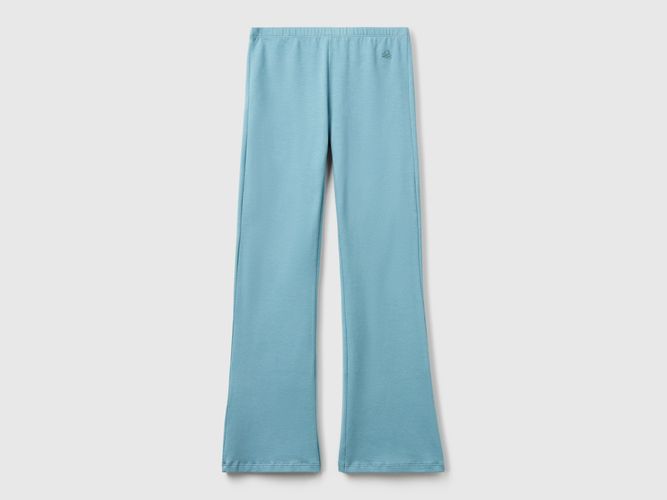 Benetton, Legging Évasé En Coton Stretch, taille 2XL, Bleu Vert, Enfants - United Colors of Benetton - Modalova