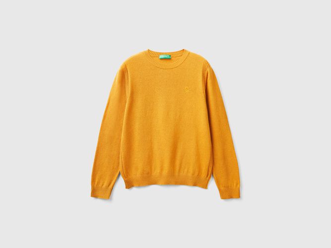 Benetton, Pull En Mélange De Laine Et De Cachemire, taille 2XL, Moutarde, Enfants - United Colors of Benetton - Modalova