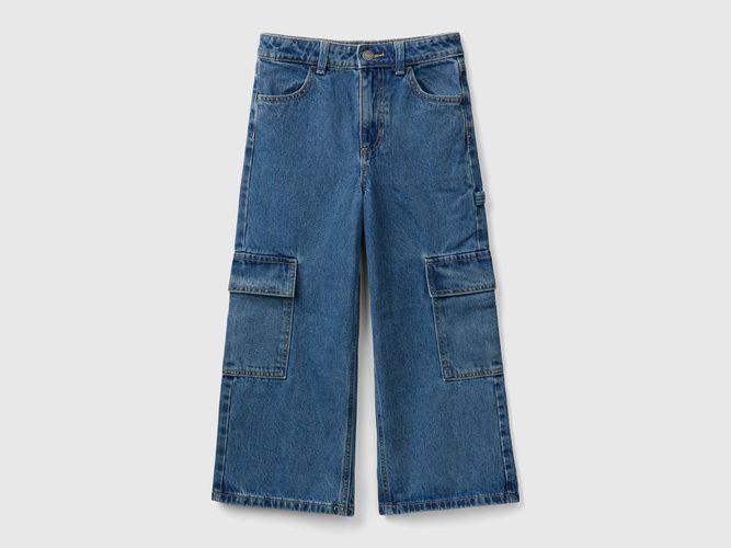 Benetton, Jeans Cargo Coupe Wide, taille 3XL, Bleu, Enfants - United Colors of Benetton - Modalova