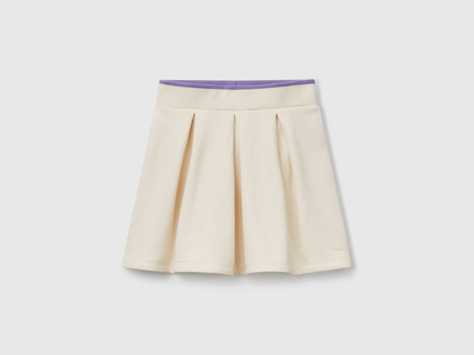 Benetton, Jupe Polaire À Plis, taille M, Crème, Enfants - United Colors of Benetton - Modalova