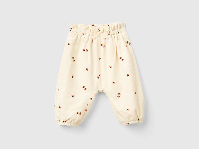 Benetton, Pantalon En Velours, taille 1-3, Crème, Enfants - United Colors of Benetton - Modalova