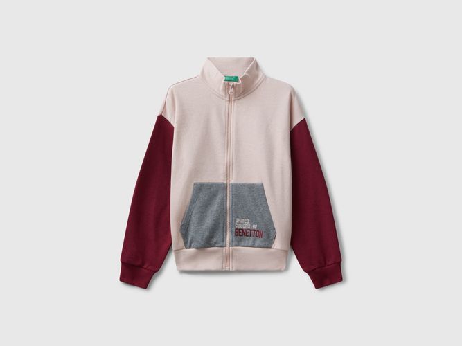 Benetton, Sweat-shirt Zippé Avec Imprimé, taille 2XL, Chair, Enfants - United Colors of Benetton - Modalova