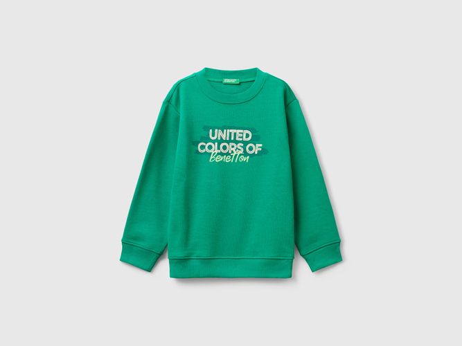 Benetton, Sweat-shirt Coupe Régulière Avec Imprimé, taille 12-18, Vert, Enfants - United Colors of Benetton - Modalova
