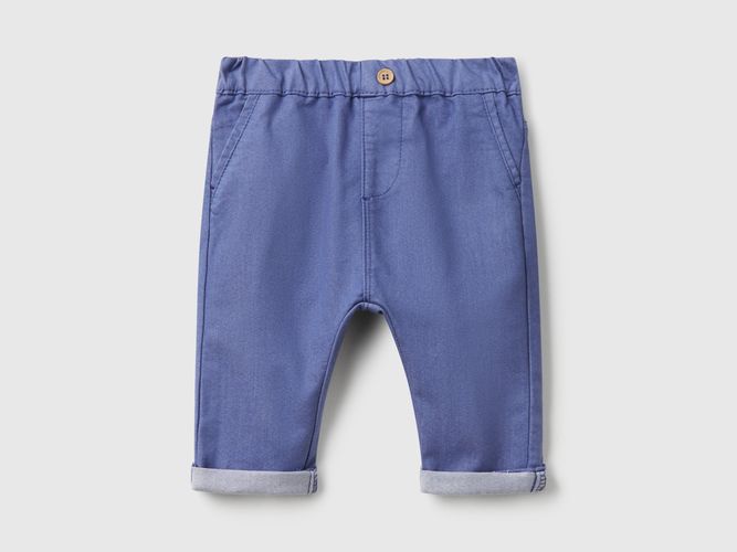 Benetton, Pantalon En Coton Stretch, taille 1-3, Bleu, Enfants - United Colors of Benetton - Modalova