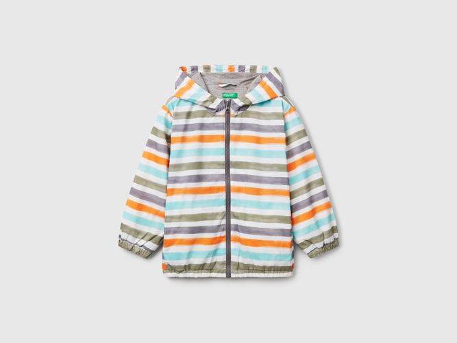 Benetton, Veste Légère Rayée À Capuche, taille 12-18, Multicolore, Enfants - United Colors of Benetton - Modalova