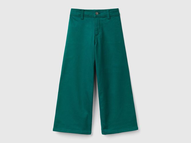 Benetton, Pantalon Ample En Coton Stretch, taille 3XL, Vert Foncé, Enfants - United Colors of Benetton - Modalova