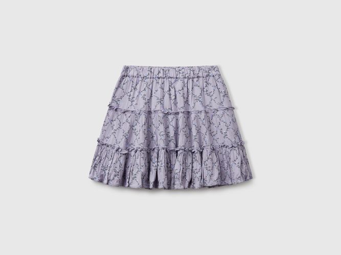 Benetton, Minijupe Fleurie À Volants, taille L, , Enfants - United Colors of Benetton - Modalova