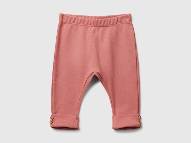 Benetton, Legging En Pur Coton, taille 0-1, Saumon, Enfants - United Colors of Benetton - Modalova