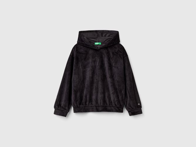 Benetton, Sweat En Chenille À Capuche, taille 2XL, Noir, Enfants - United Colors of Benetton - Modalova