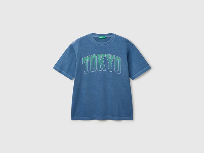 Benetton, T-shirt Avec Imprimé Devant Et Dos, taille 2XL, Bleu, Enfants - United Colors of Benetton - Modalova