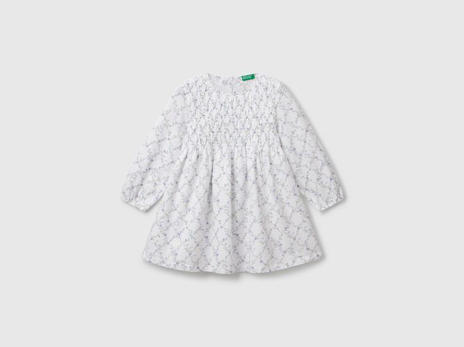 Benetton, Robe Fleurie En Coton, taille 12-18, Blanc, Enfants - United Colors of Benetton - Modalova