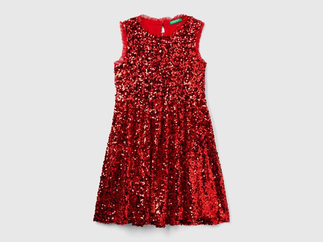 Benetton, Robe À Paillettes, taille 2XL, Rouge, Enfants - United Colors of Benetton - Modalova