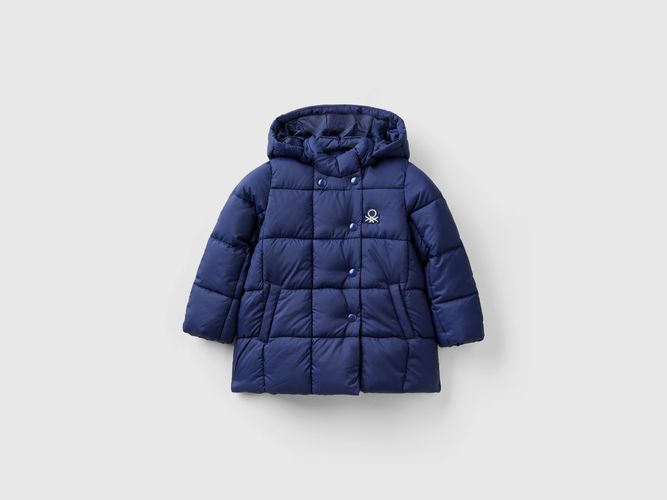 Benetton, Blouson À Capuche Amovible, taille 12-18, Bleu Foncé, Enfants - United Colors of Benetton - Modalova