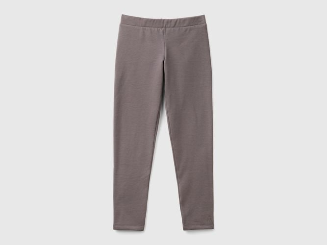 Benetton, Legging Chaud En Molleton, taille 2XL, Gris Foncé, Enfants - United Colors of Benetton - Modalova