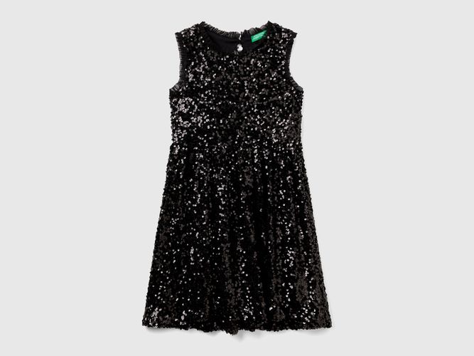 Benetton, Robe À Paillettes, taille 2XL, Noir, Enfants - United Colors of Benetton - Modalova