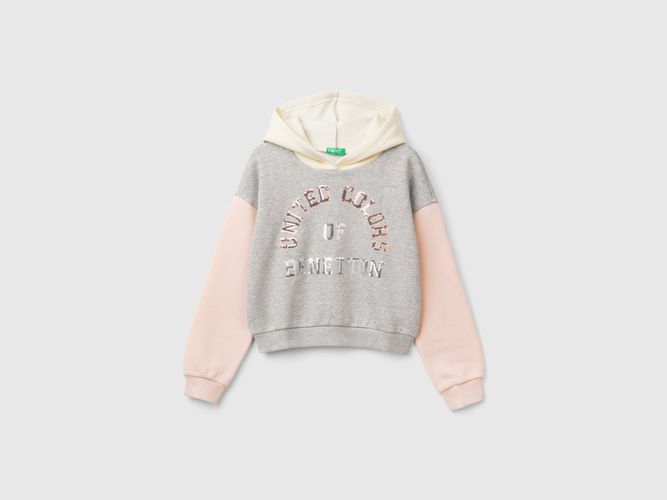 Benetton, Sweat-shirt Avec Capuche Et Paillettes, taille 2XL, Multicolore, Enfants - United Colors of Benetton - Modalova