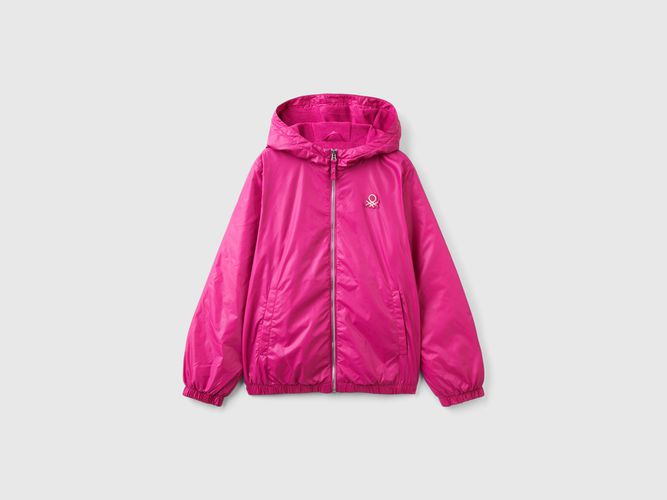 Benetton, Blouson Satiné Zippé À Capuche, taille 2XL, , Enfants - United Colors of Benetton - Modalova