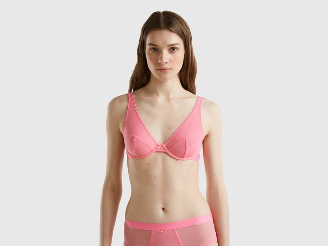 Benetton, Reggiseno In Retina Con Ferretto, taglia, Rosa, Donna - United Colors of Benetton - Modalova