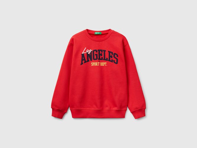Benetton, Sweat-shirt 100% Coton Avec Imprimé, taille M, Rouge, Enfants - United Colors of Benetton - Modalova