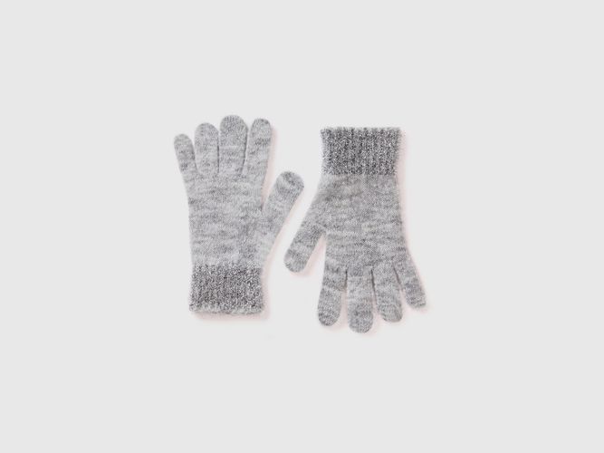 Benetton, Gants Avec Lurex, taille XL-3XL, Gris Clair, Enfants - United Colors of Benetton - Modalova