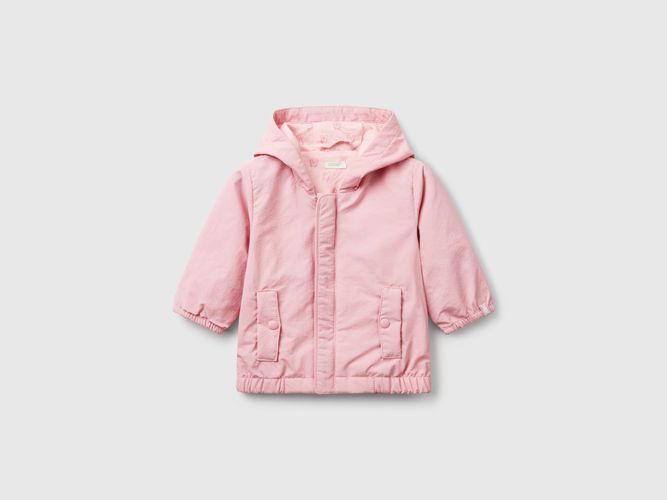 Benetton, Veste Légère À Capuche, taille 1-3, Rose, Enfants - United Colors of Benetton - Modalova