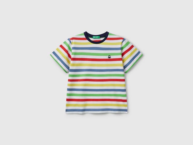 Benetton, T-shirt Rayé 100% Coton, taille 12-18, Multicolore, Enfants - United Colors of Benetton - Modalova