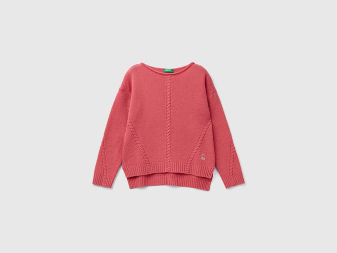 Benetton, Pull Torsadé En Laine Mélangée, taille L, , Enfants - United Colors of Benetton - Modalova