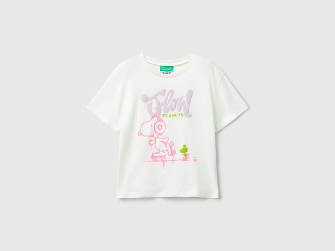 Benetton, T-shirt Avec Imprimé peanuts, Taille: 2-3, Crème, Enfants - United Colors of Benetton - Modalova