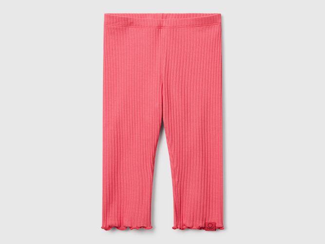 Benetton, Legging En Coton Extensible, taille 5-6, Saumon, Enfants - United Colors of Benetton - Modalova