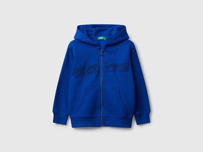 Benetton, Sweat À Capuche Avec Broderie, taille 12-18, Turquoise, Enfants - United Colors of Benetton - Modalova
