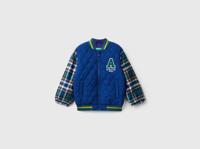 Benetton, Bomber À Manches Tartan, taille 12-18, Multicolore, Enfants - United Colors of Benetton - Modalova