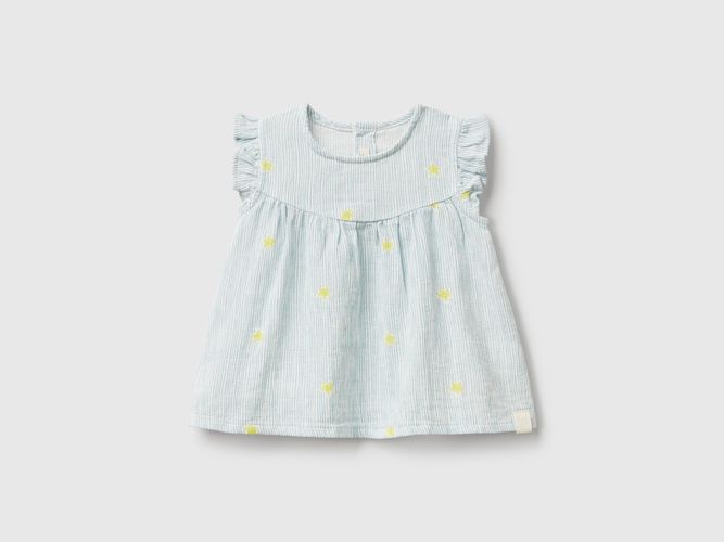 Benetton, Top Rayé Avec Étoiles, taille 3-6, Blanc, Enfants - United Colors of Benetton - Modalova