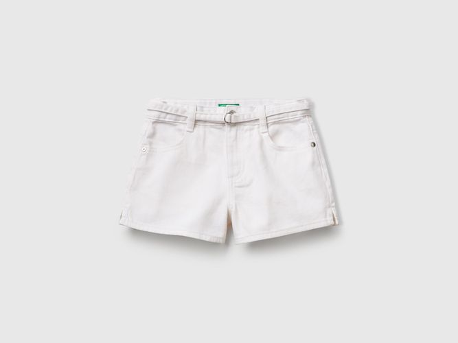 Benetton, Short Avec Ceinture, taille 2XL, Blanc, Enfants - United Colors of Benetton - Modalova