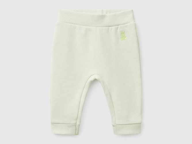 Benetton, Pantalon En Peluche De Coton, taille 0-1, Vert Clair, Enfants - United Colors of Benetton - Modalova