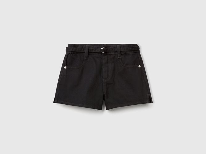 Benetton, Short Avec Ceinture, taille 2XL, Noir, Enfants - United Colors of Benetton - Modalova