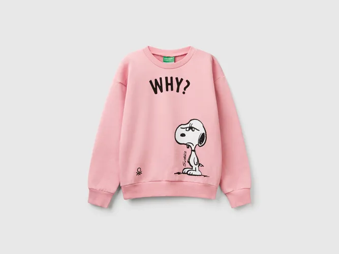 Benetton, Sweat-shirt En Coton Snoopy peanuts, taille S, Rose, Enfants - United Colors of Benetton - Modalova