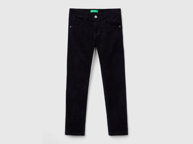 Benetton, Pantalon Slim En Velours Stretch, taille 2XL, Noir, Enfants - United Colors of Benetton - Modalova