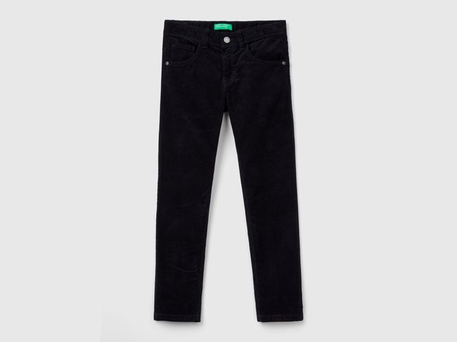 Benetton, Pantalon Slim En Velours Stretch, taille XL, Noir, Enfants - United Colors of Benetton - Modalova