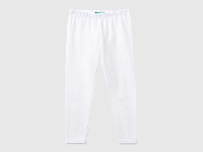 Benetton, Legging En Coton Stretch, taille 12-18, Blanc, Enfants - United Colors of Benetton - Modalova