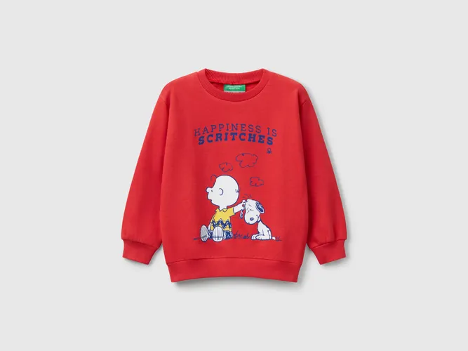 Benetton, Sweat Snoopy peanuts En Coton, taille 18-24, Rouge, Enfants - United Colors of Benetton - Modalova