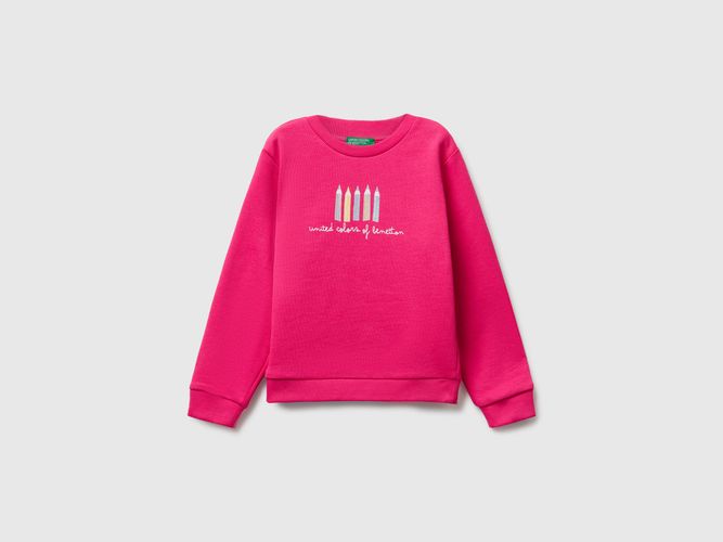 Benetton, Sweat-shirt À Imprimé Pailleté, Taille: 2-3, , Enfants - United Colors of Benetton - Modalova