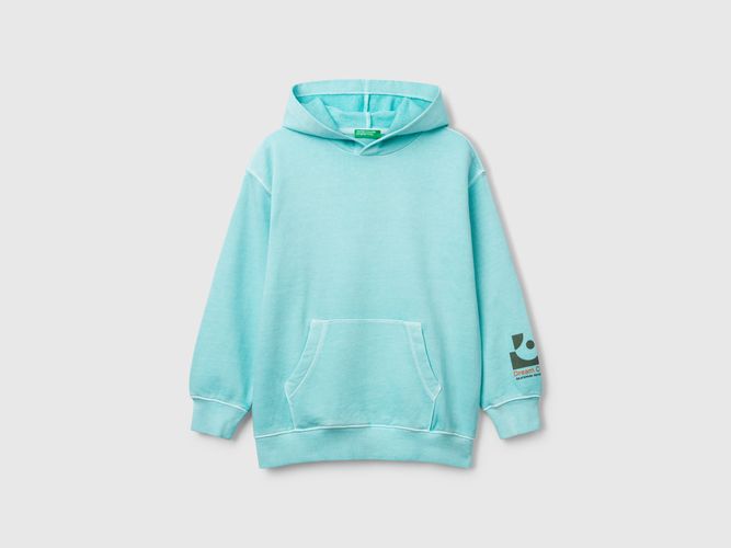 Benetton, Sweat Oversize Avec Imprimé, taille L, Bleu Clair, Enfants - United Colors of Benetton - Modalova