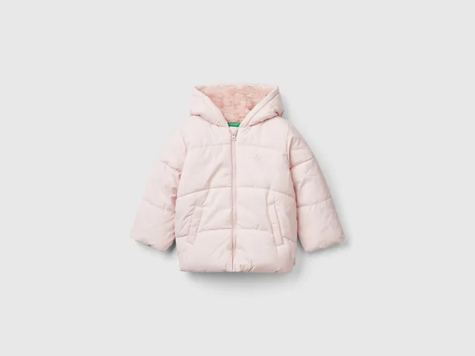 Benetton, Doudoune À Capuche, taille 18-24, Rose Pâle, Enfants - United Colors of Benetton - Modalova