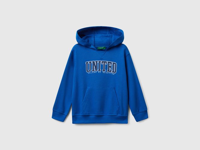 Benetton, Sweat-shirt Avec Poche Et Capuche, taille 12-18, Turquoise, Enfants - United Colors of Benetton - Modalova