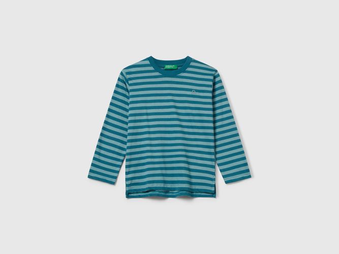 Benetton, T-shirt Rayé À Manches Longues, taille 12-18, Canard, Enfants - United Colors of Benetton - Modalova