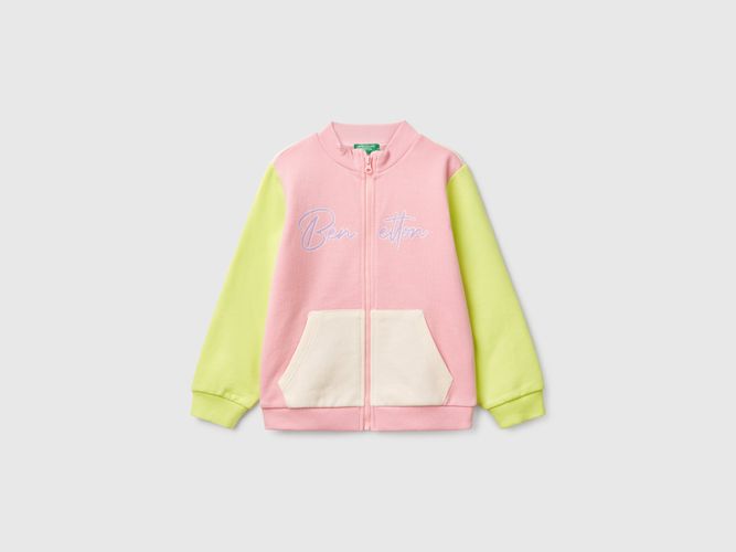 Benetton, Sweat-shirt Zippé En Coton, taille 12-18, Multicolore, Enfants - United Colors of Benetton - Modalova