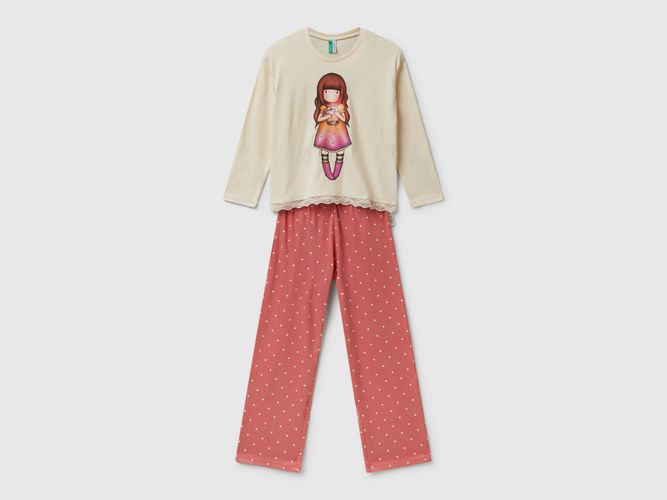Benetton, Pyjama santoro Gorjuss, taille 18-24, Crème, Enfants - United Colors of Benetton - Modalova