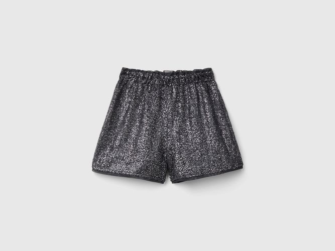 Benetton, Short À Paillettes, taille 2XL, Gris Foncé, Enfants - United Colors of Benetton - Modalova